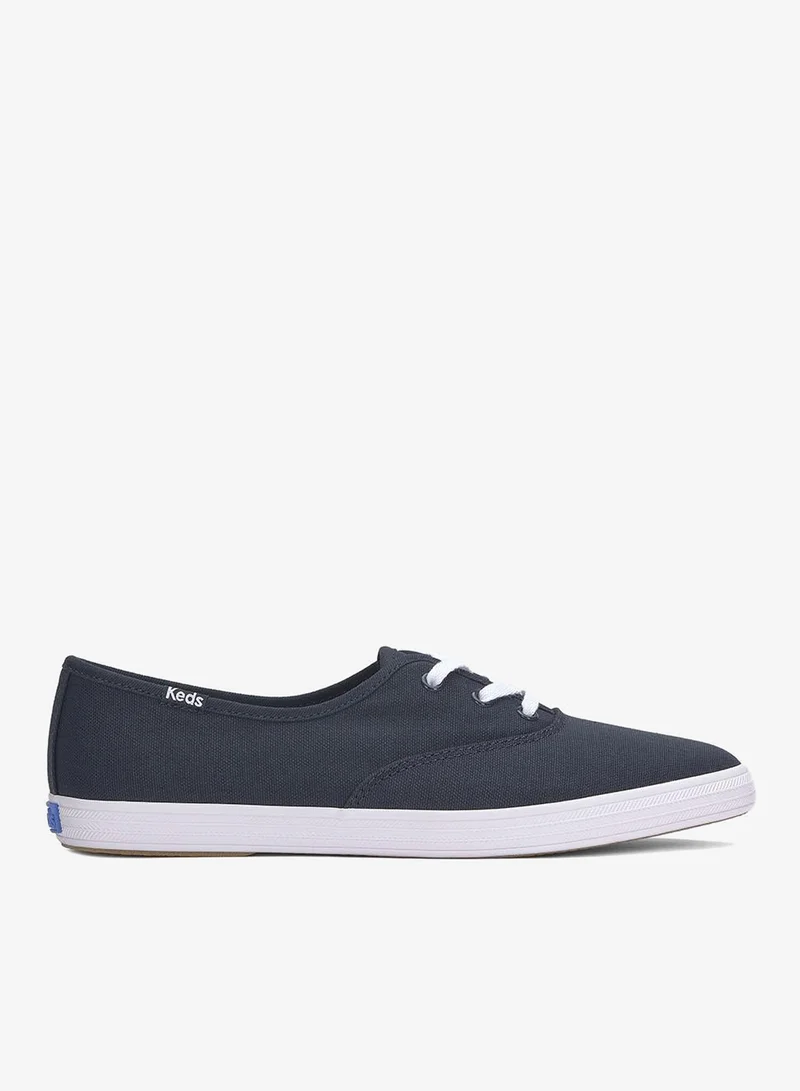 Keds Keds Women's Champion Point Low Canvas Casual Sneaker Navy